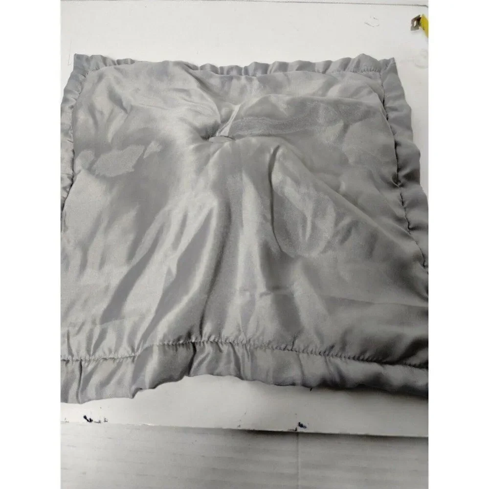 Carters Baby Lovey Gray Plush Elephant Holding Security‎ Blanket Satin EUC